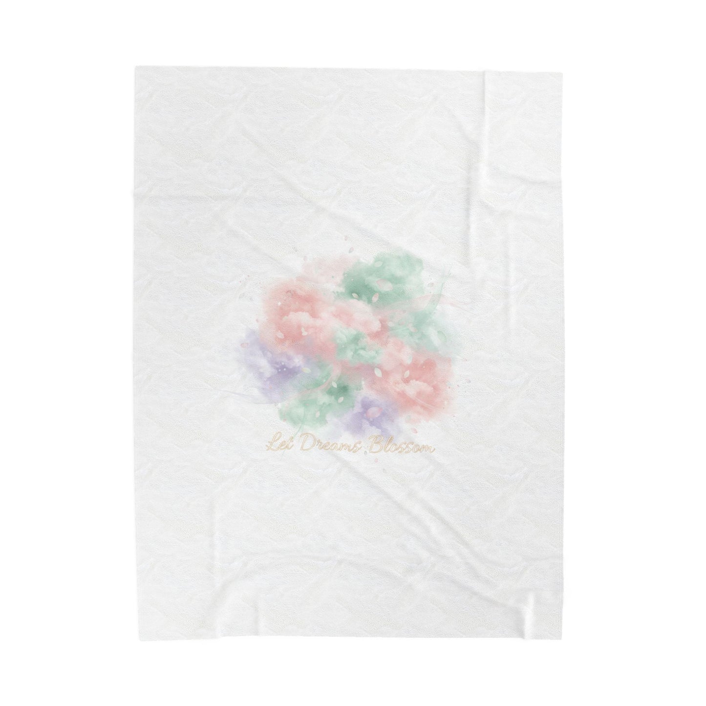 Dreamy Pastel Gradient Velveteen Blanket | pastel winter design, soft spring vibe