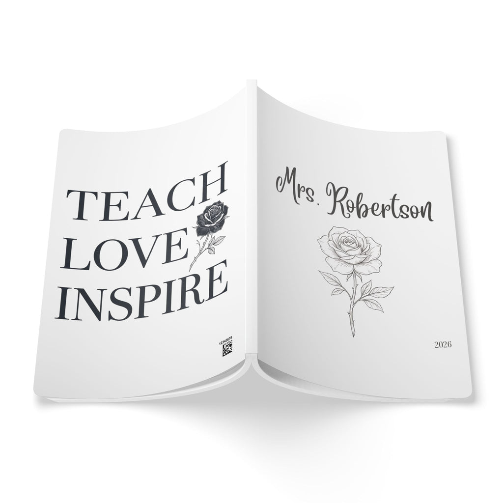 Personalized Name Floral Softcover Journal