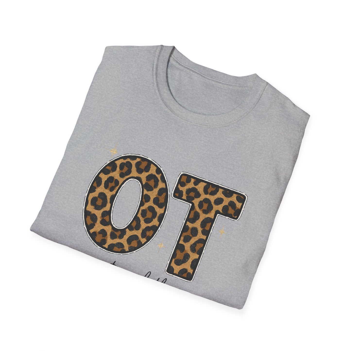 OT Leopard Print Occupational Therapy T-Shirt