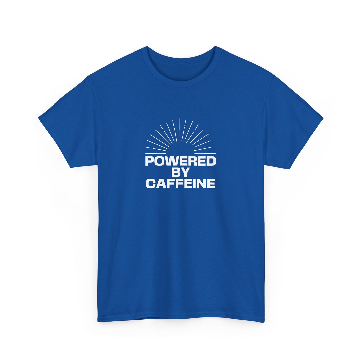 Powered by Caffeine T-Shirt — Funny Coffee Lover Tee