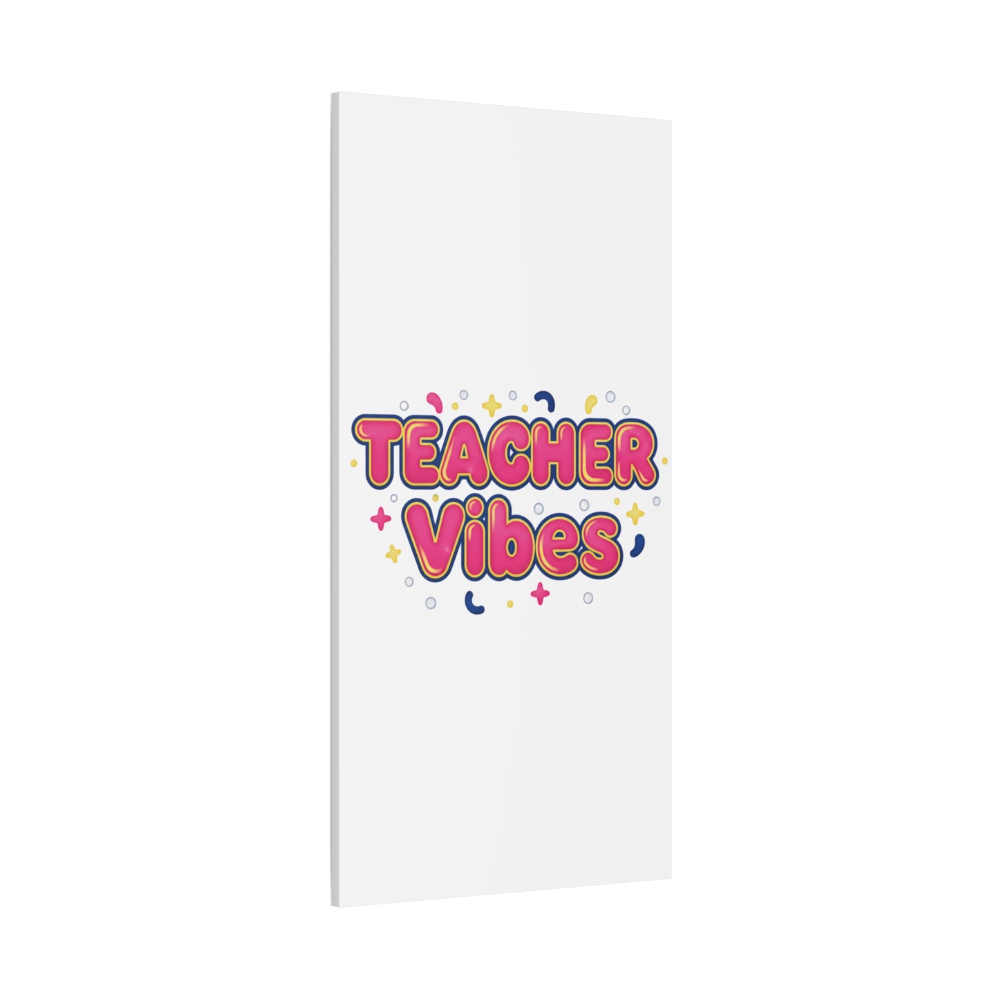 Teacher Vibes Canvas | Dopamine Decor, Neon Gradient Squishy Art