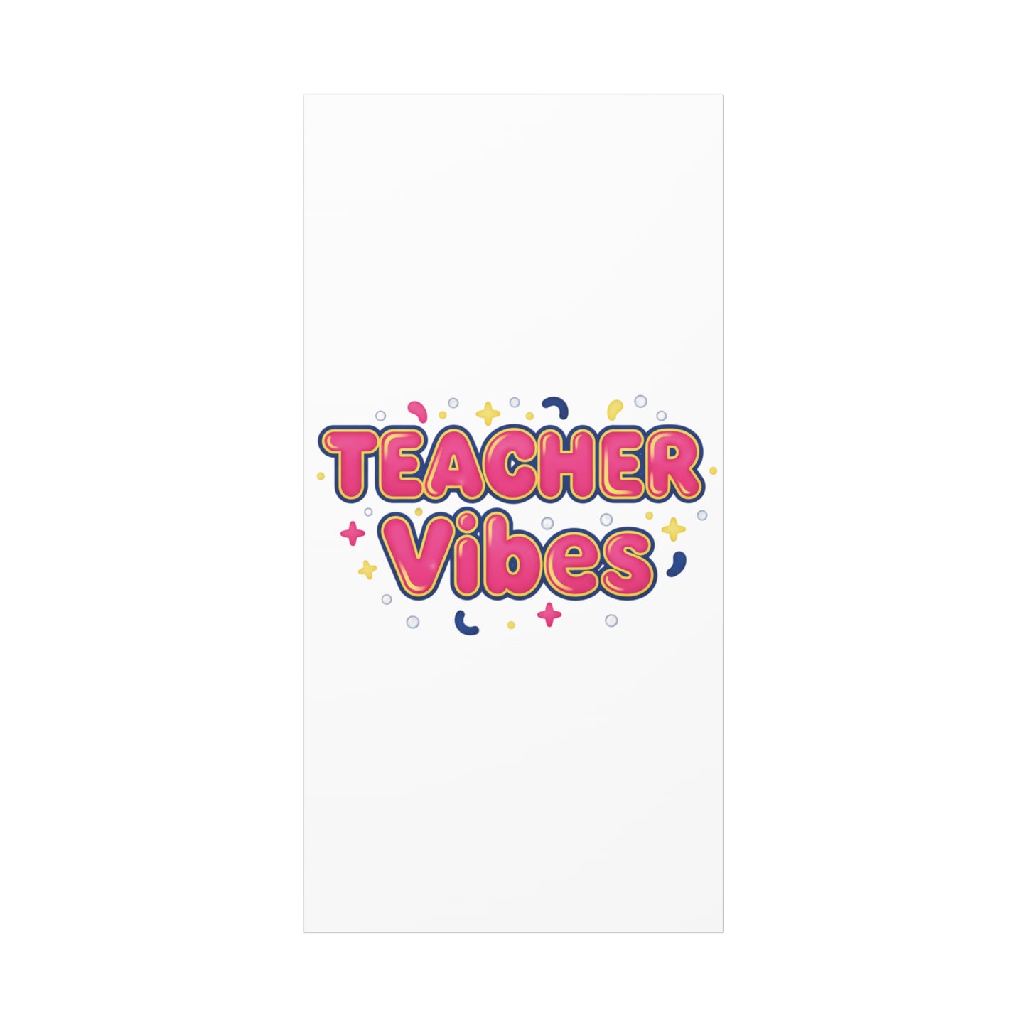 Teacher Vibes Canvas | Dopamine Decor, Neon Gradient Squishy Art