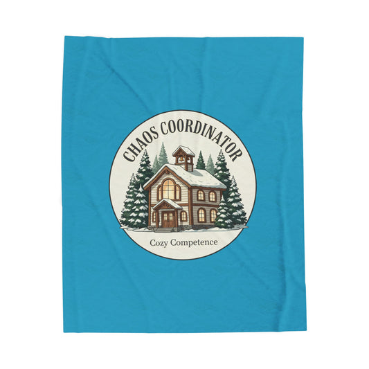 Chaos Coordinator Cozy Blanket | Funny Teacher Blanket | Classroom Humor Throw | Teacher Gift for Winter