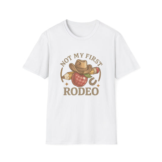 Not My First Rodeo T-Shirt — Vintage Cowboy Rodeo Tee