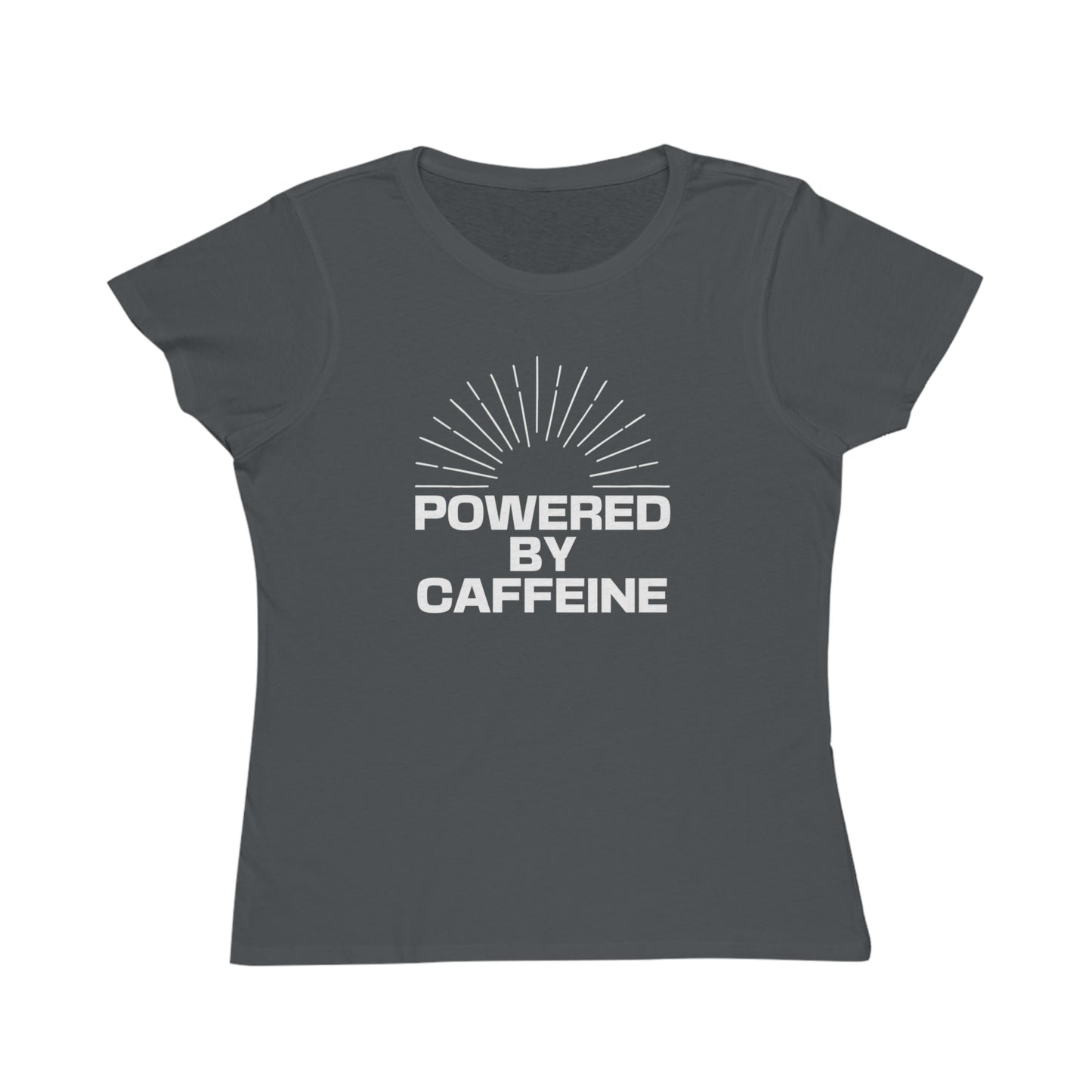Powered by Caffeine Women's T‑Shirt — Coffee Lover Organic Tee
