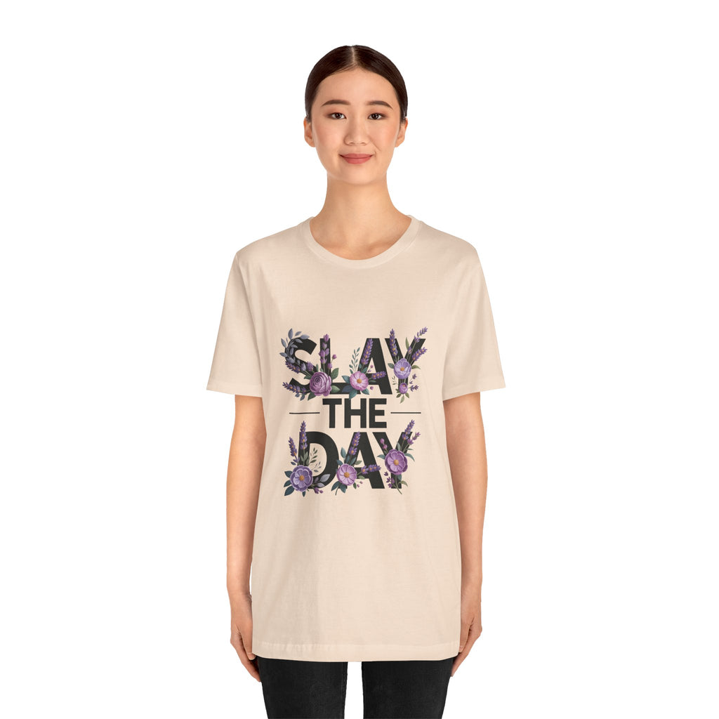 Floral Slay The Day Tee