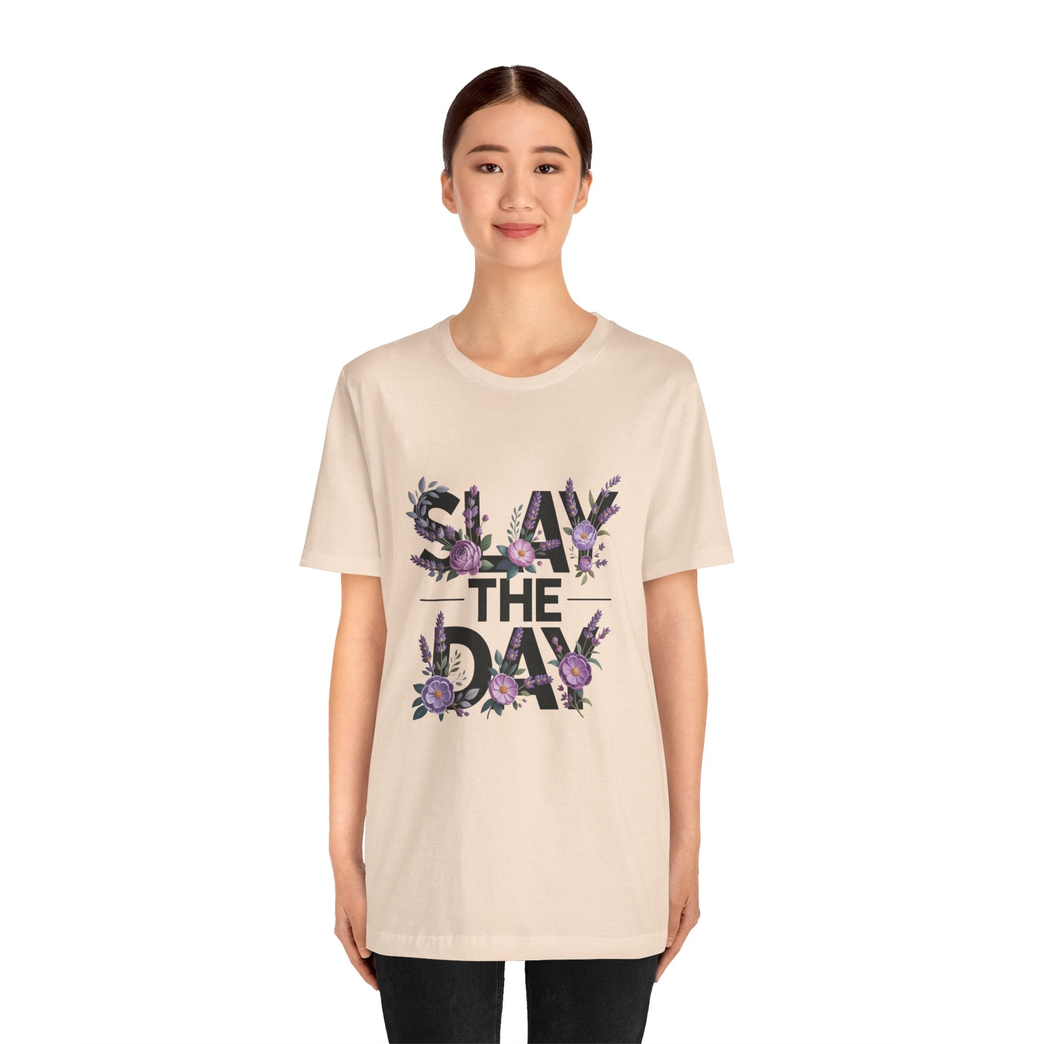 Floral Slay The Day Tee