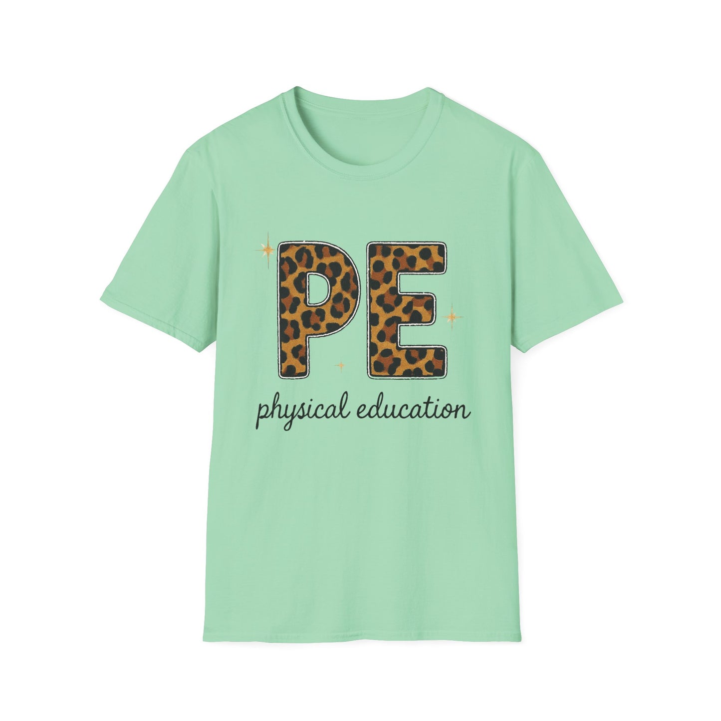 PE Leopard Print Physical Education T-Shirt — Cute PE Teacher Tee