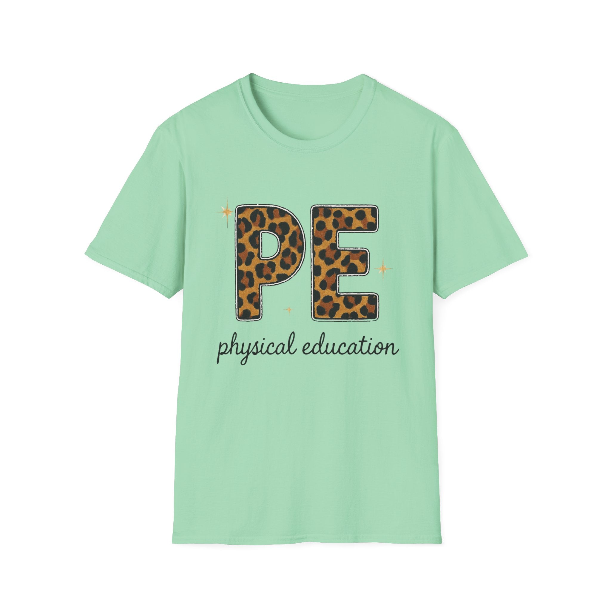 PE Leopard Print Physical Education T-Shirt — Cute PE Teacher Tee