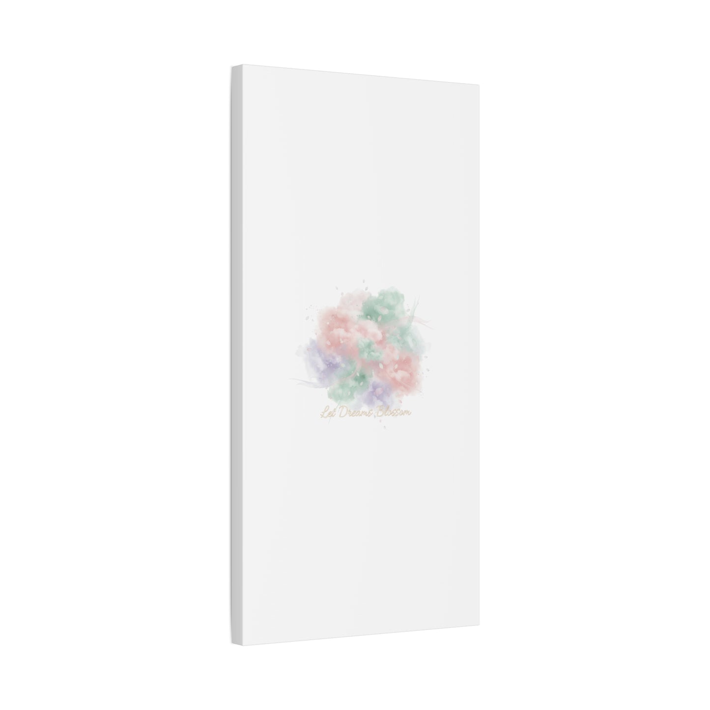 Dreamy Pastel Blossom Canvas | Matte Stretched Wall Art, pastel winter design