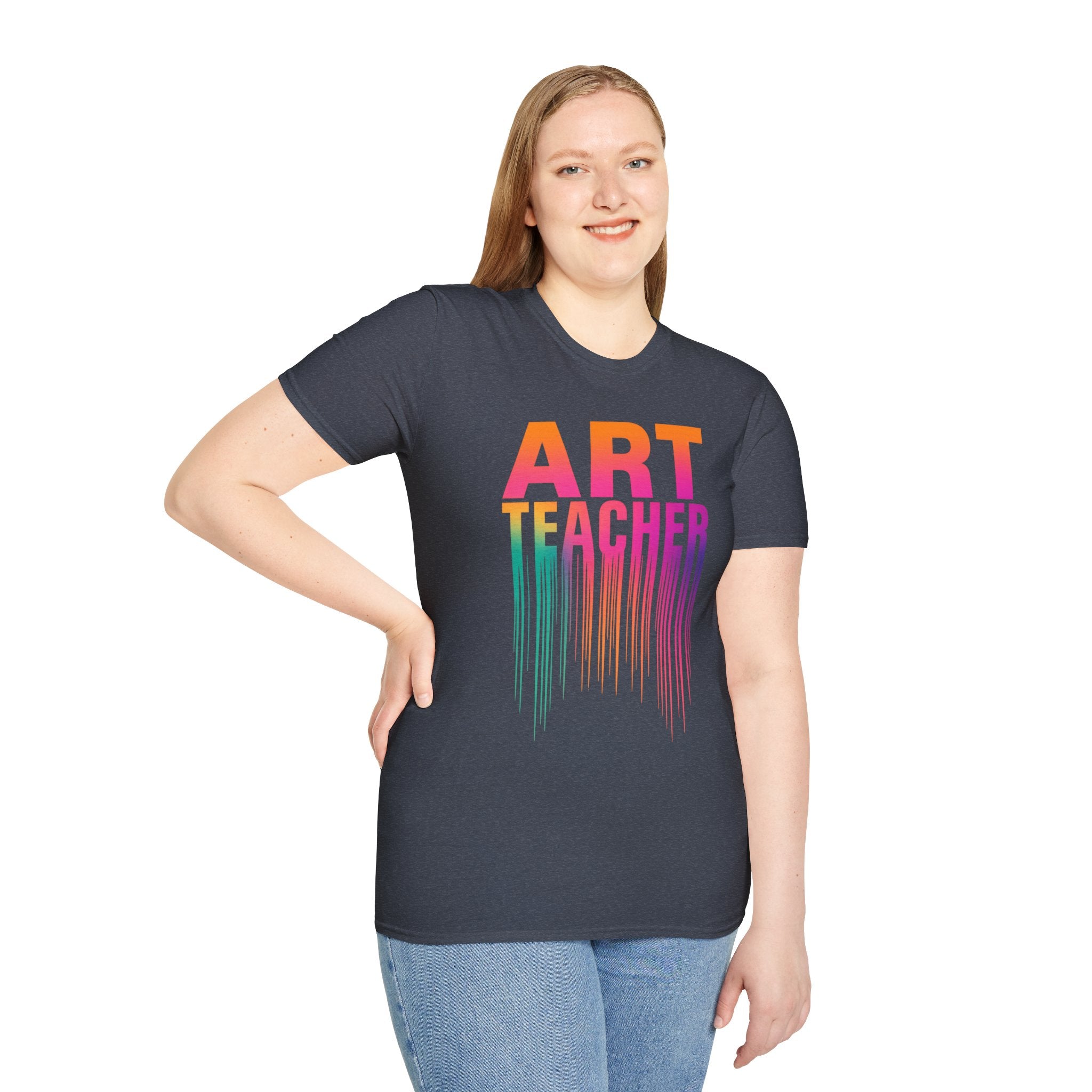 Art Teacher Dripping Paint Tee