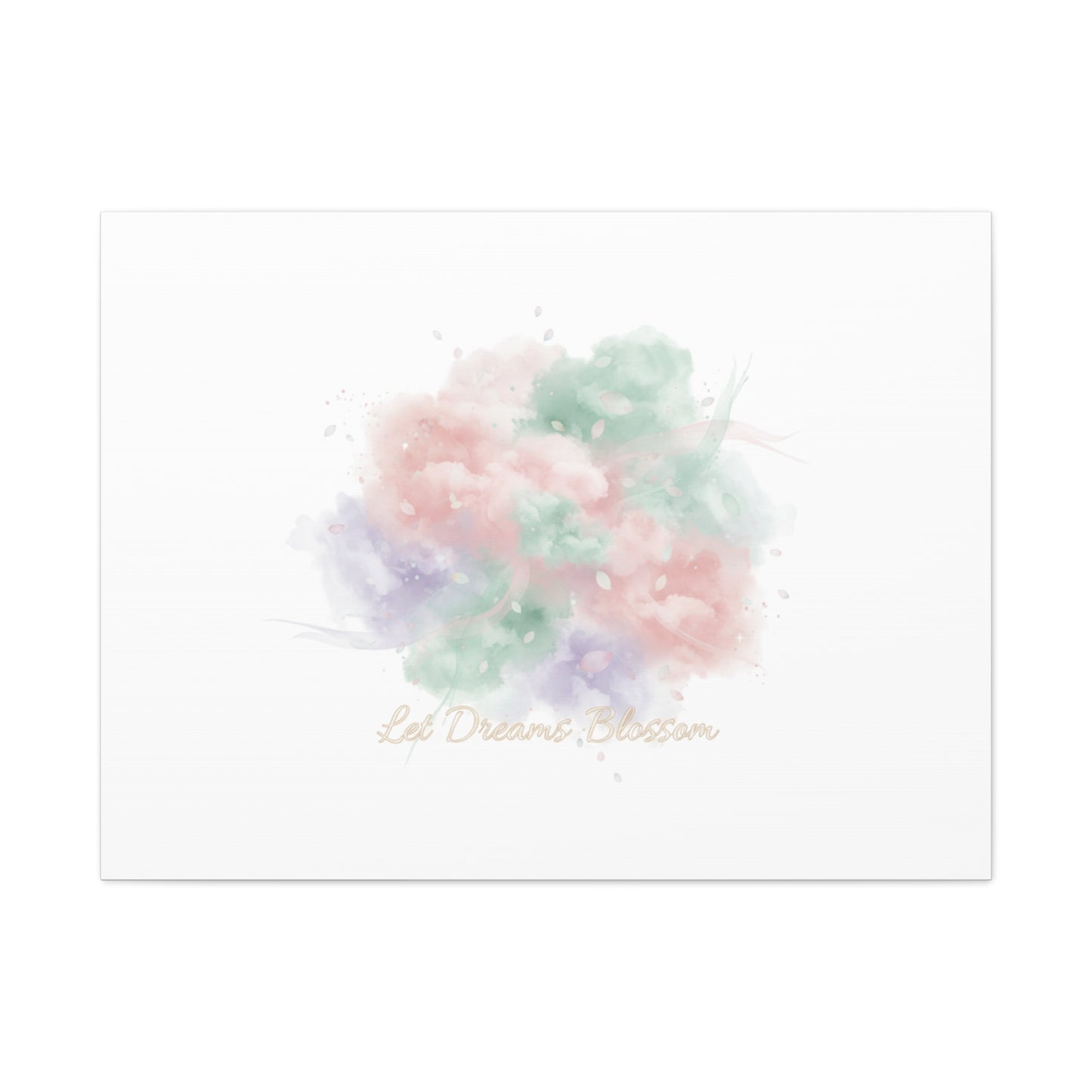 Dreamy Pastel Blossom Canvas | Matte Stretched Wall Art, pastel winter design