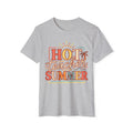 Teacher Summer T‑Shirt - Organic "Hot Teacher Summer" Retro Sun Design