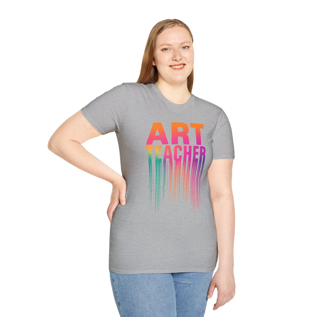 Art Teacher Dripping Paint Tee