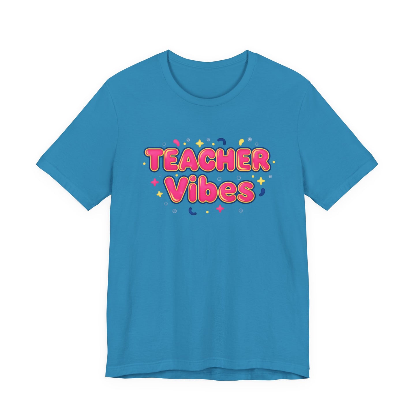 Teacher Vibes Tee | Dopamine Decor, Neon Gradient Squishy Text