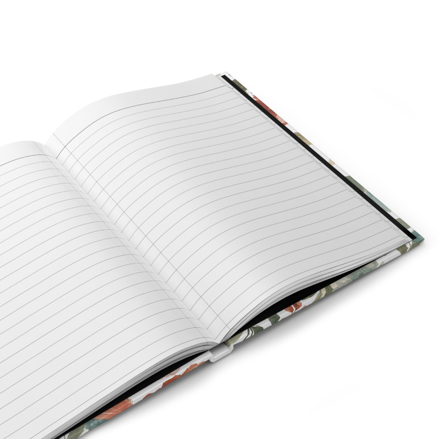 Painterly Floral Hardcover Journal: 150 Lined Pages