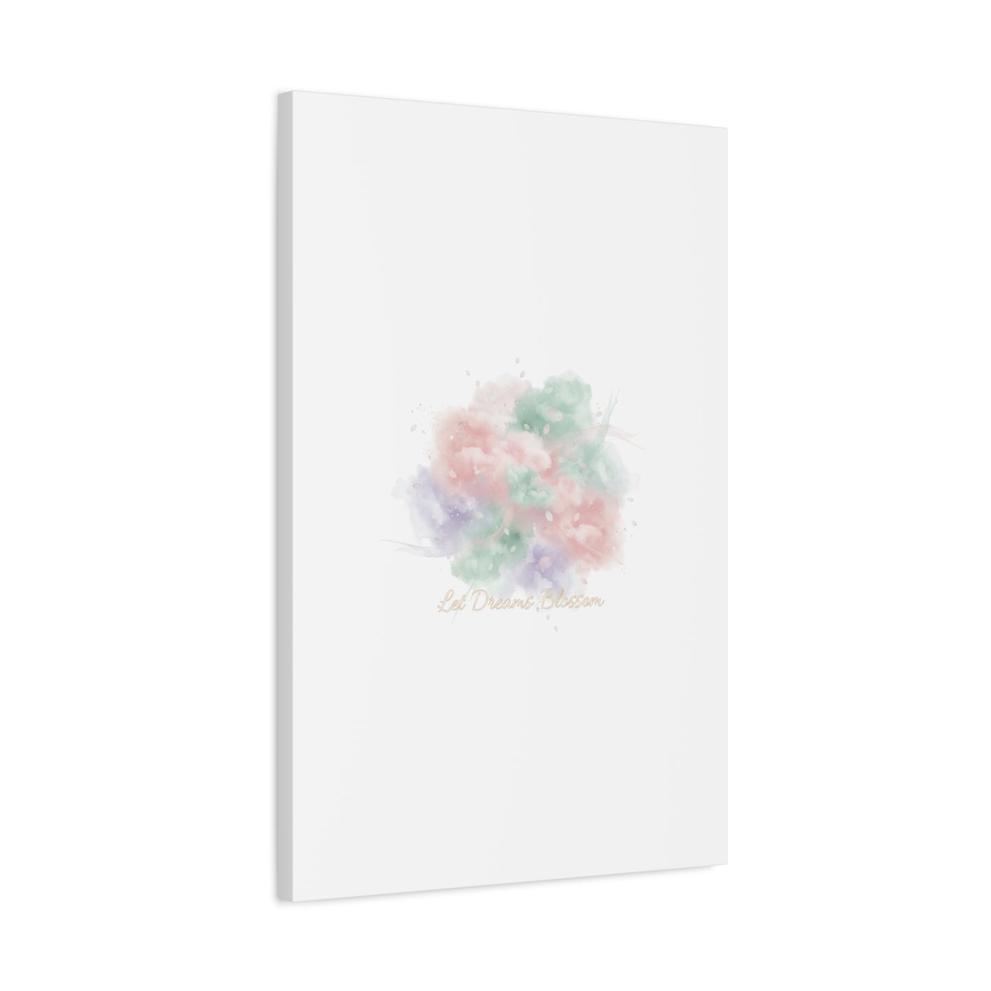Dreamy Pastel Blossom Canvas | Matte Stretched Wall Art, pastel winter design