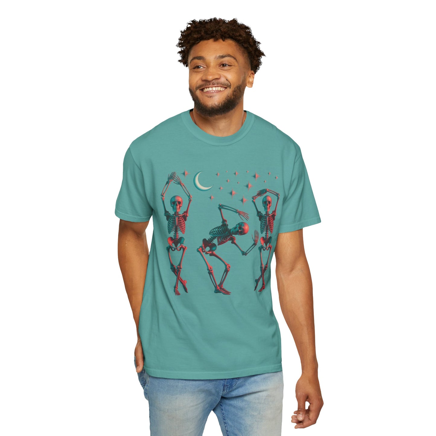 Halloween Dancing Skeletons Comfort Colors T-shirt