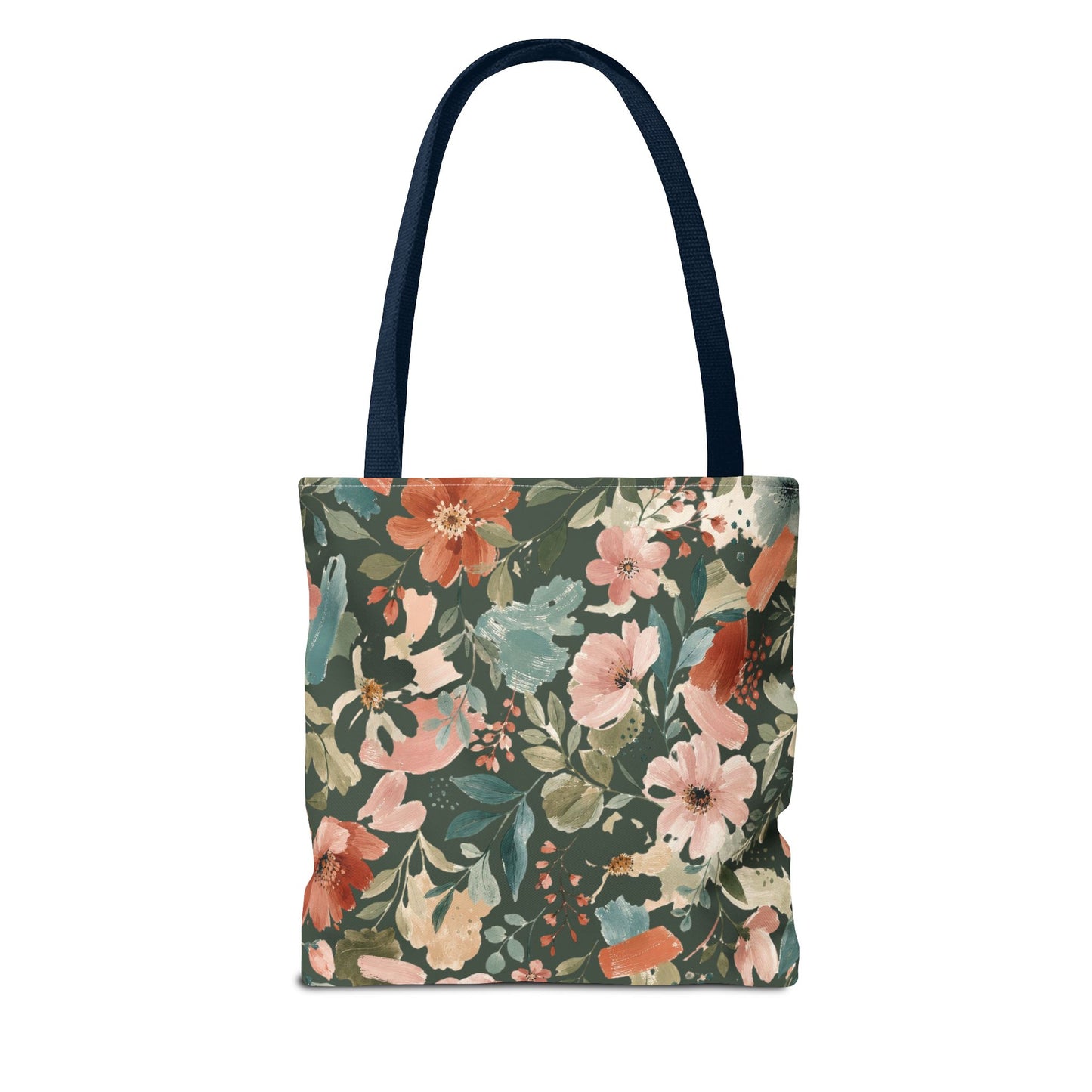 Personalized Floral Teacher Tote Bag: Custom Name Daily School Carryal