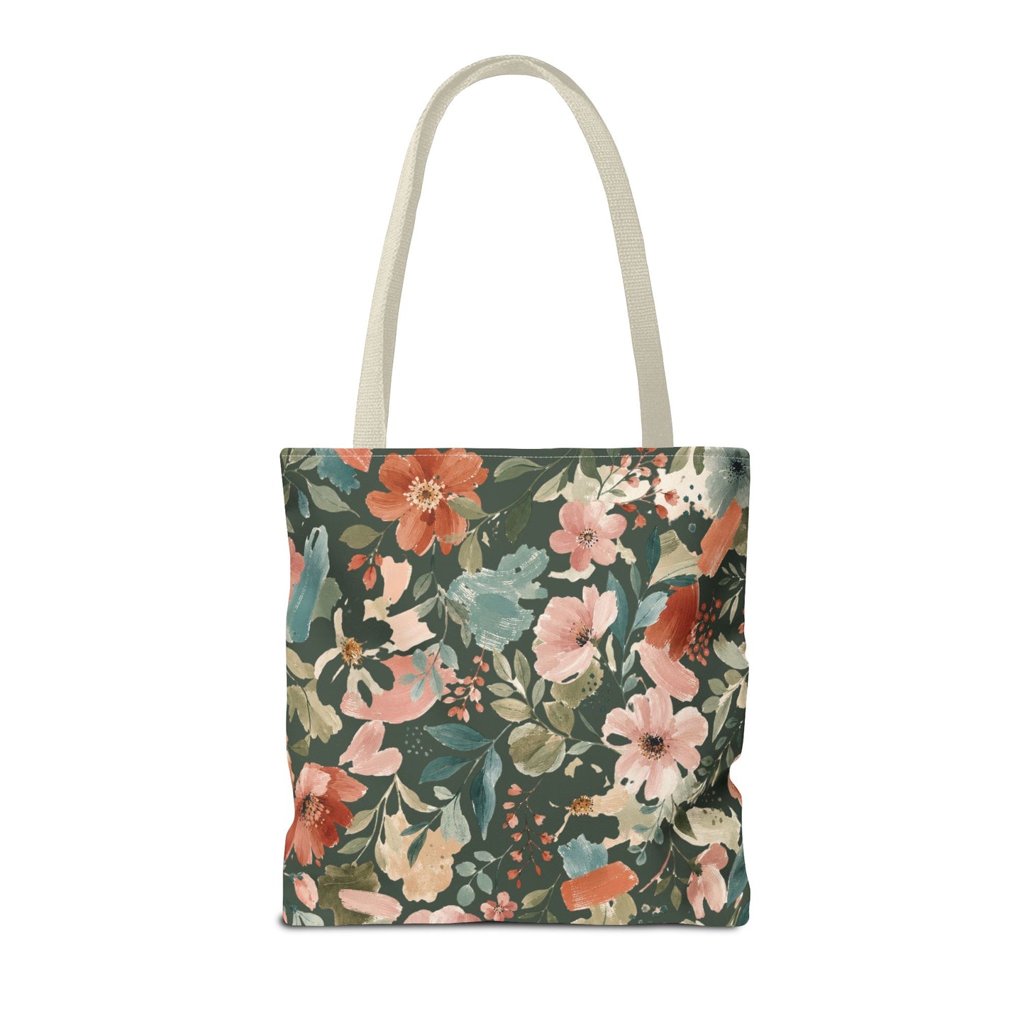Personalized Floral Teacher Tote Bag: Custom Name Daily School Carryal