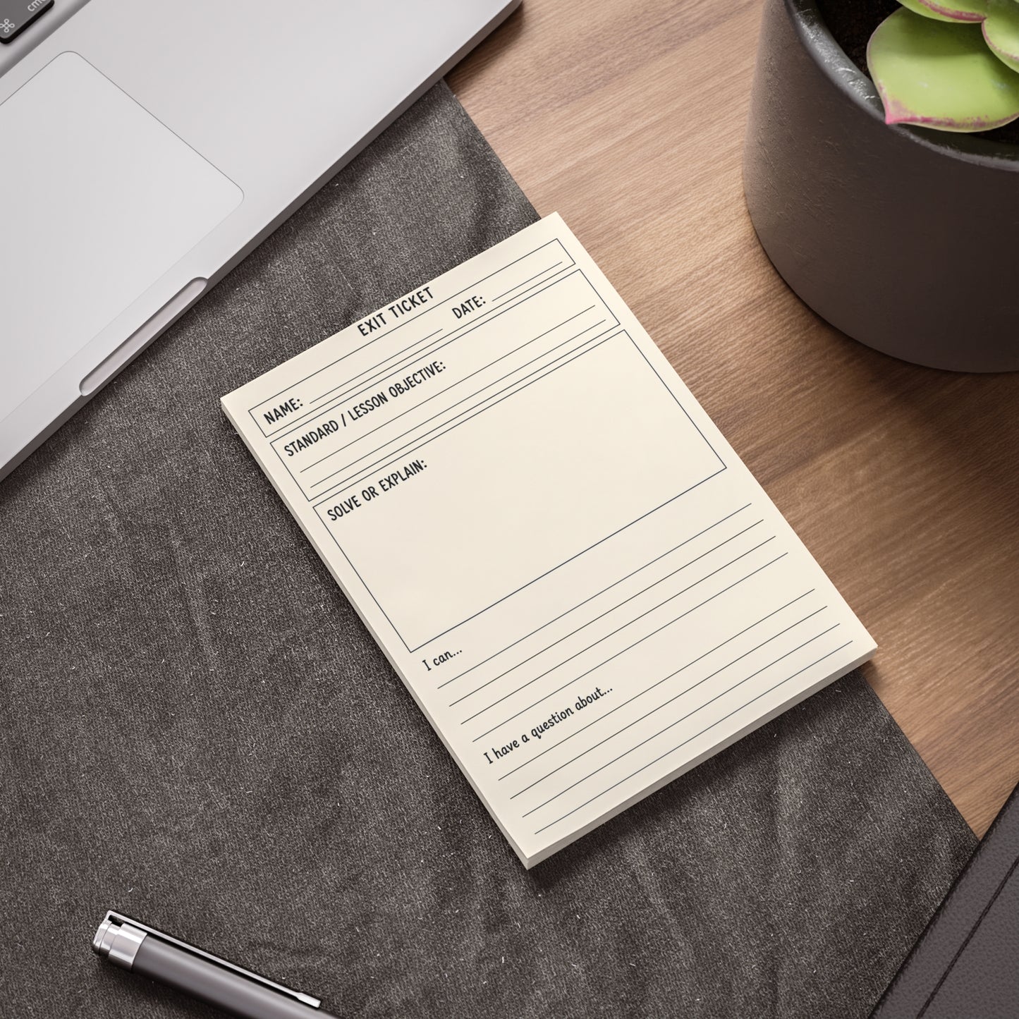 Classroom Exit Ticket Post-it® Pad, 4x6 Formative Assessment