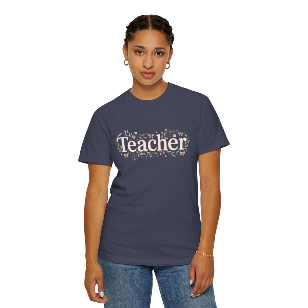 Teacher Floral T‑Shirt