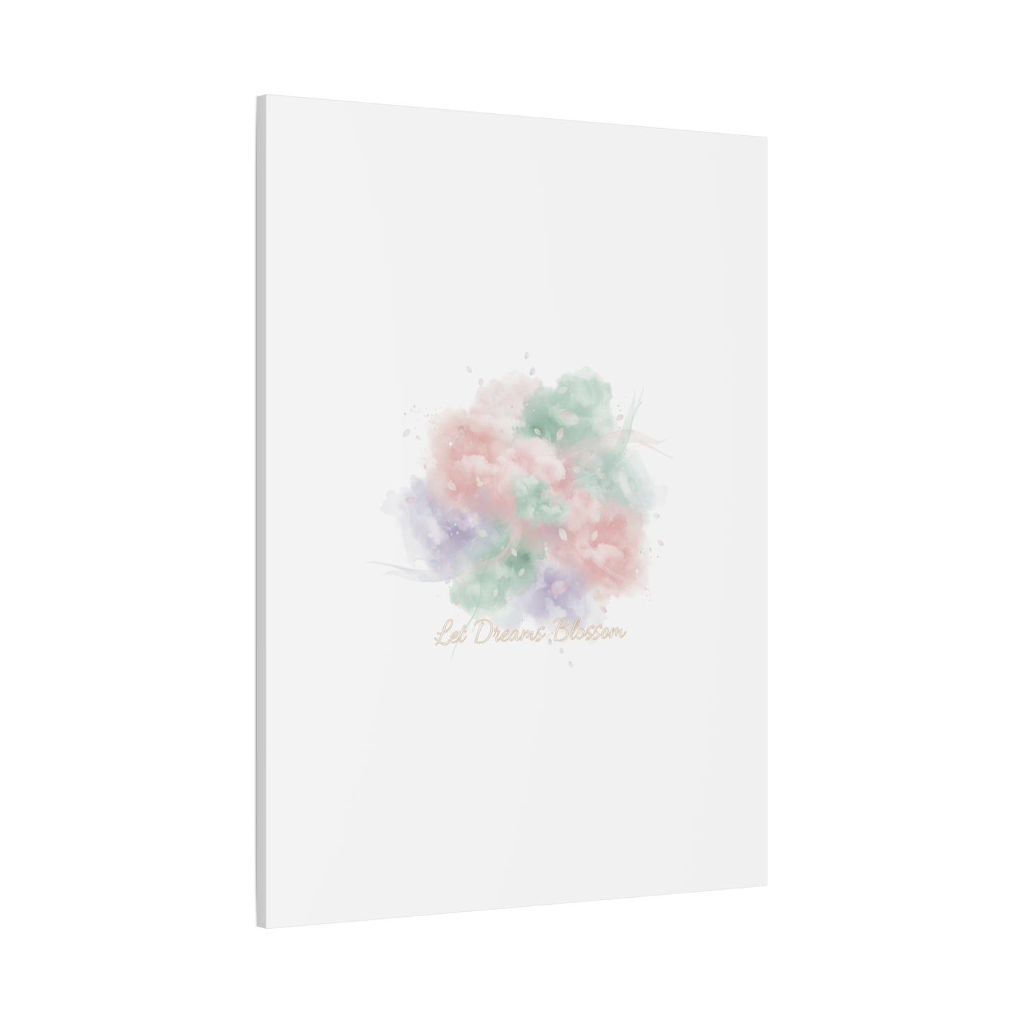 Dreamy Pastel Blossom Canvas | Matte Stretched Wall Art, pastel winter design