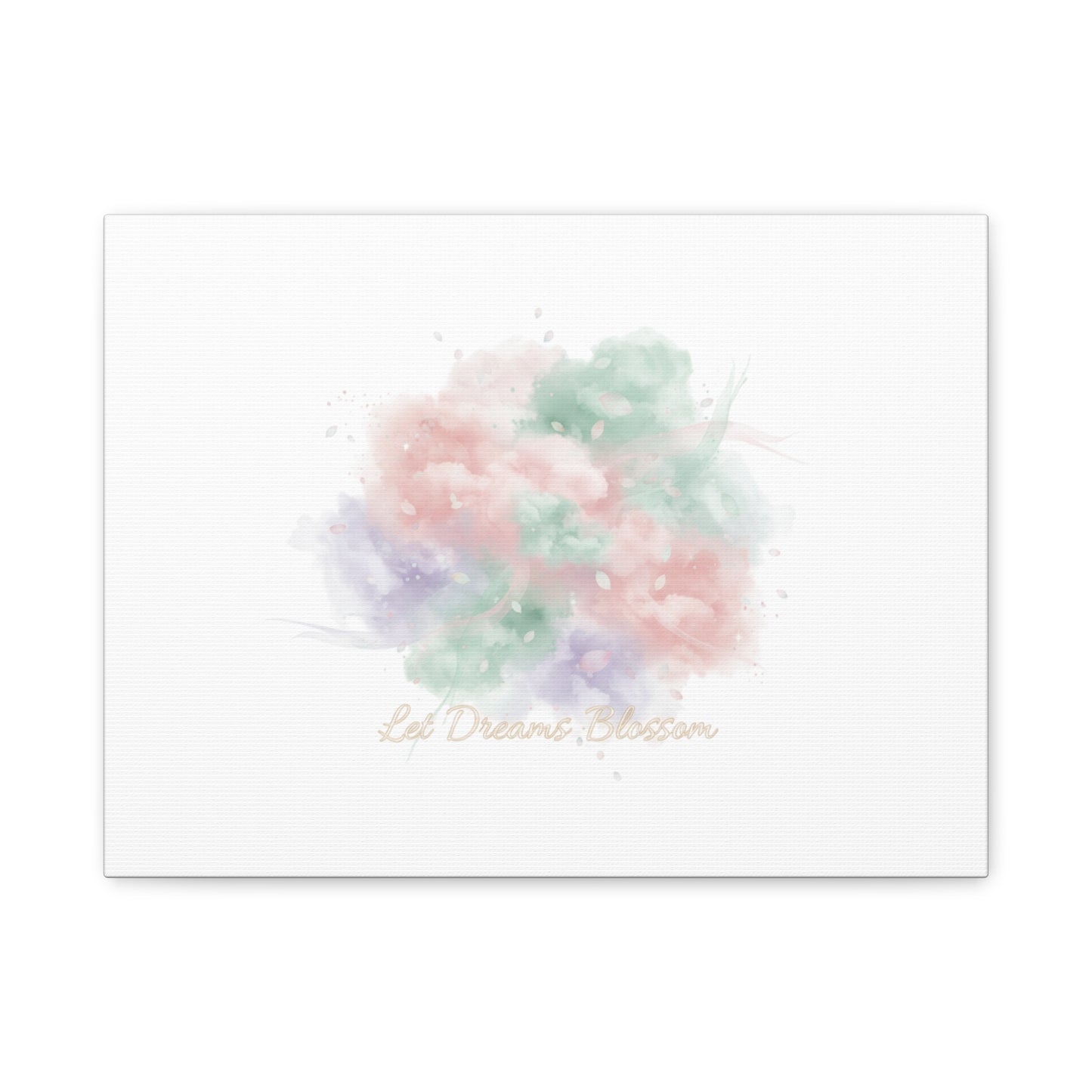 Dreamy Pastel Blossom Canvas | Matte Stretched Wall Art, pastel winter design