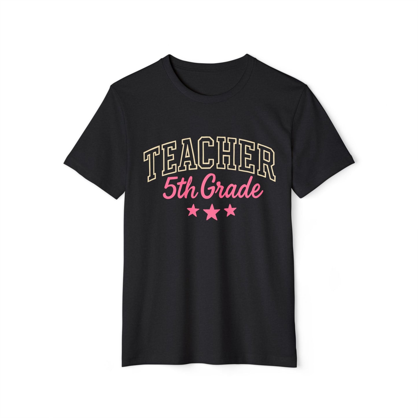 Teacher 5th Grade T-Shirt – Retro School Staff Gift