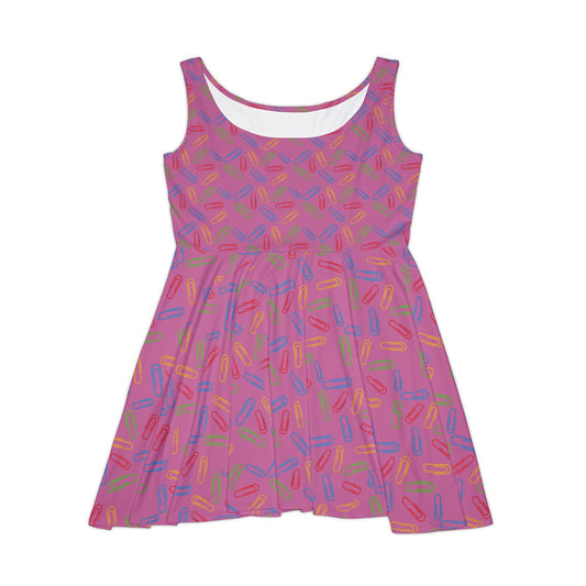 Paper Clip Print Dress | Fun Teacher Dress | Colorful Classroom Outfit | Teacher Spirit Day Dress