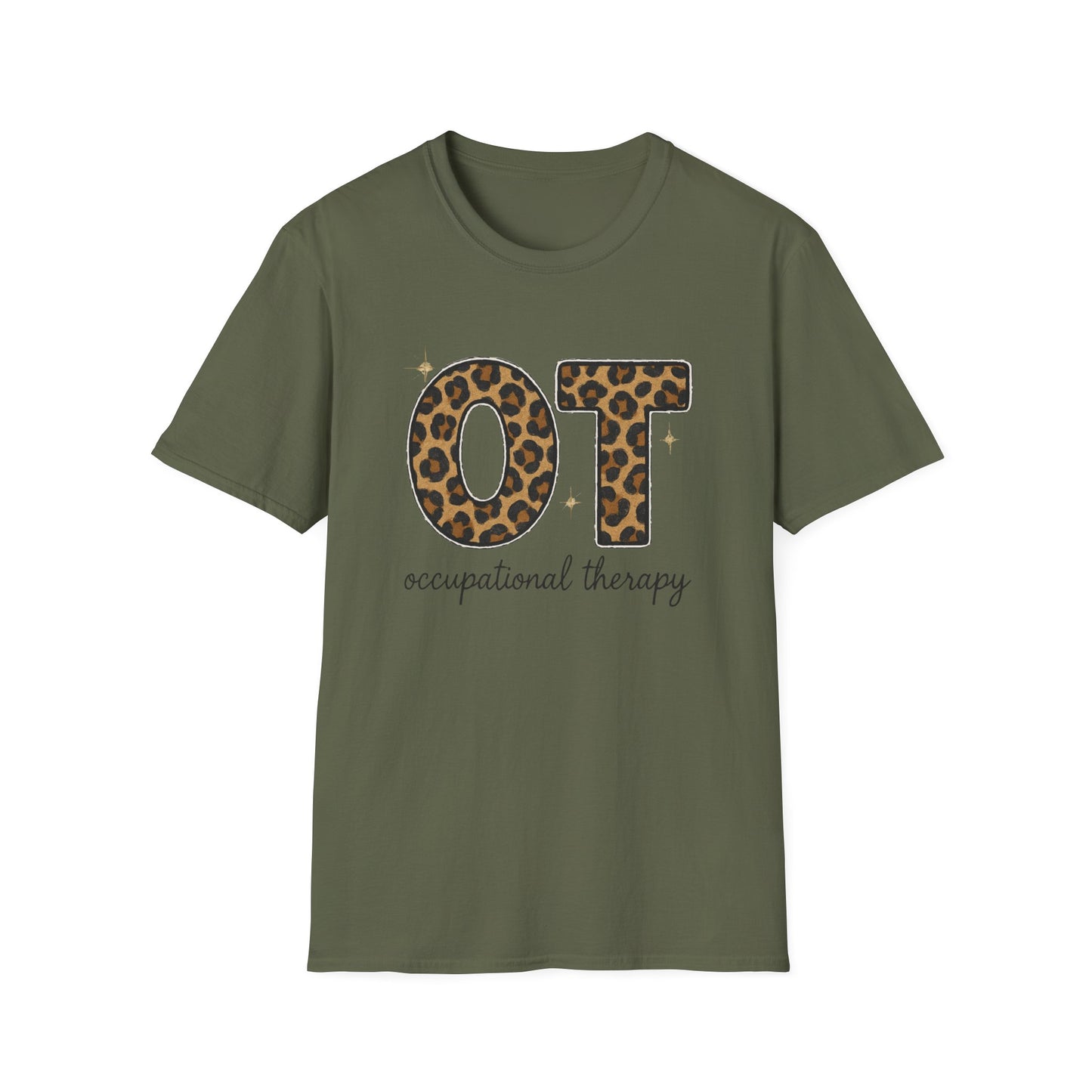 OT Leopard Print Occupational Therapy T-Shirt