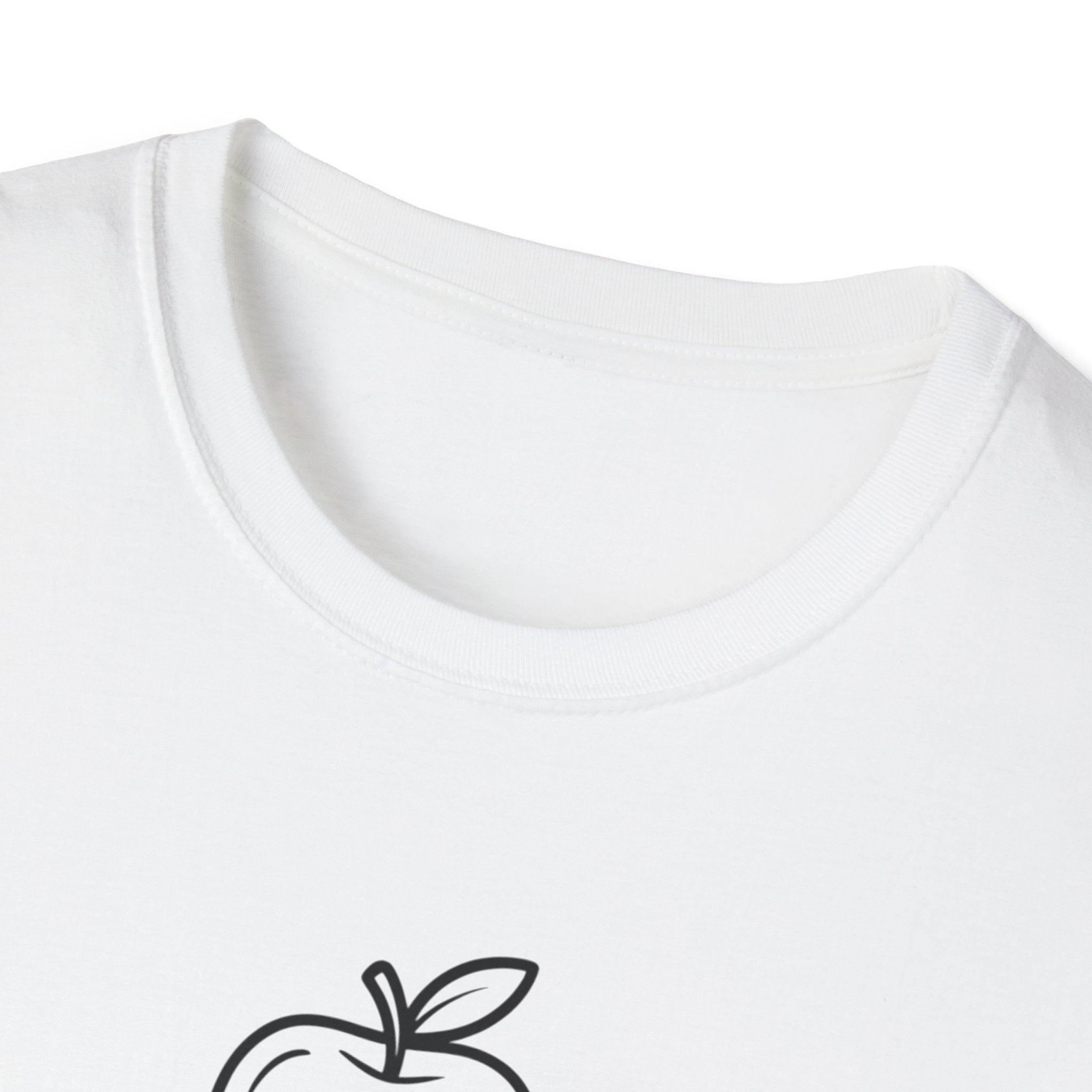 Teacher Apple Stack T‑Shirt — Minimalist Books & Apple Tee for Educators