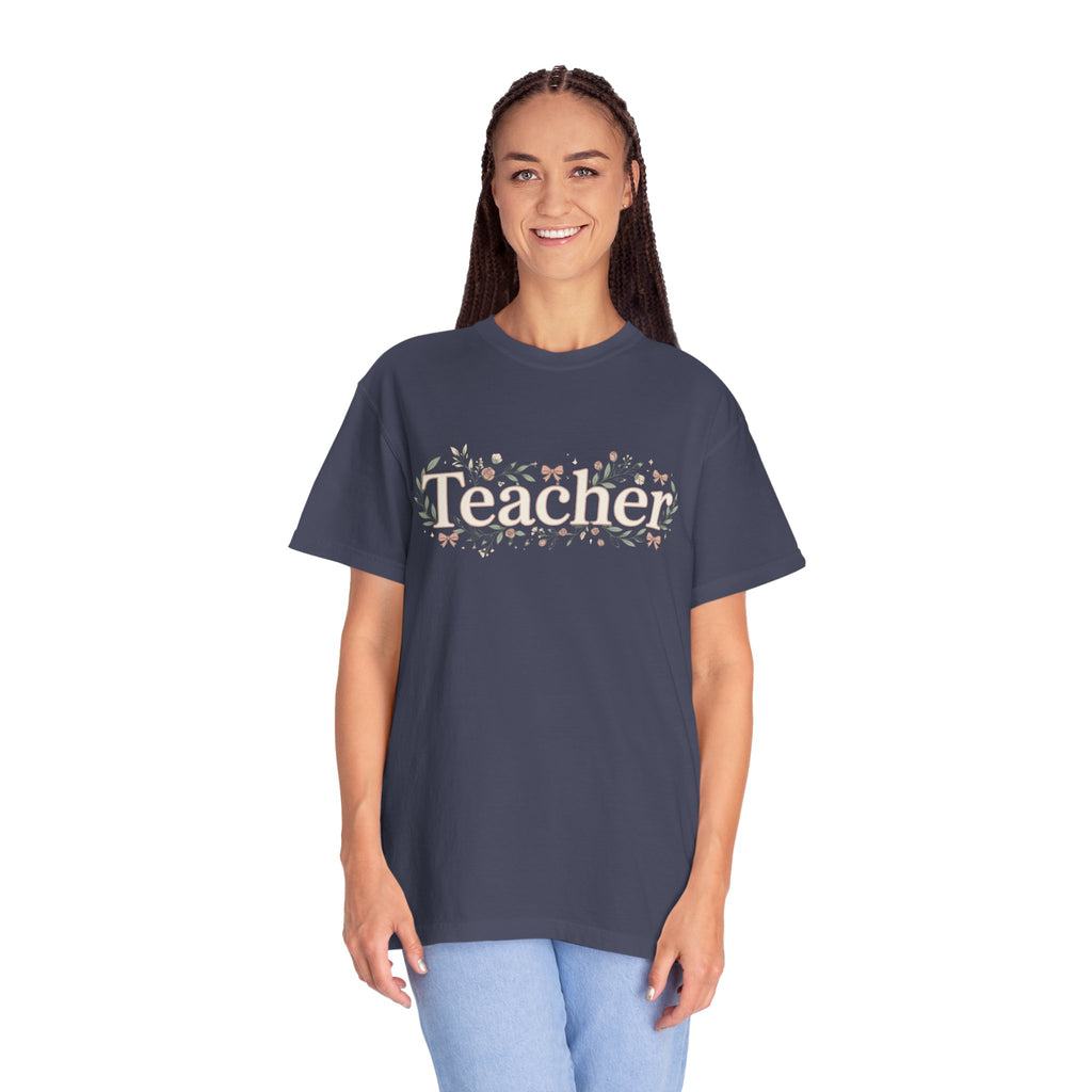 Teacher Floral T‑Shirt