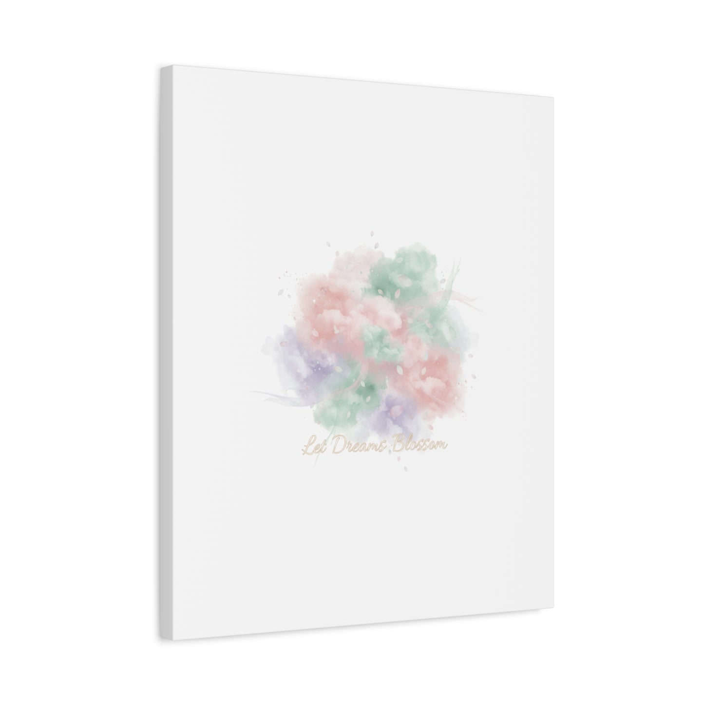 Dreamy Pastel Blossom Canvas | Matte Stretched Wall Art, pastel winter design