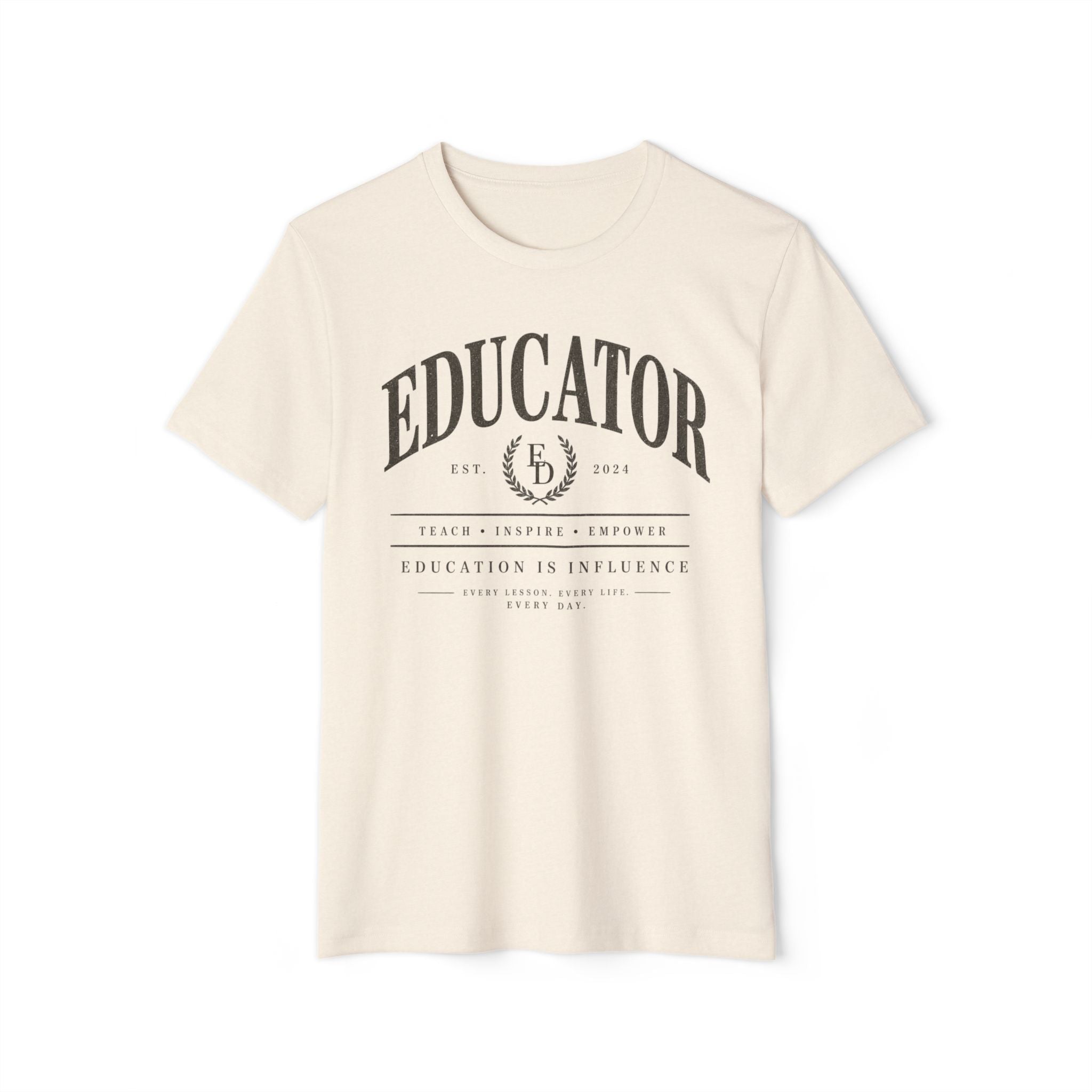 Educator Vintage Tee — Teacher Appreciation Organic Recycled T-Shirt