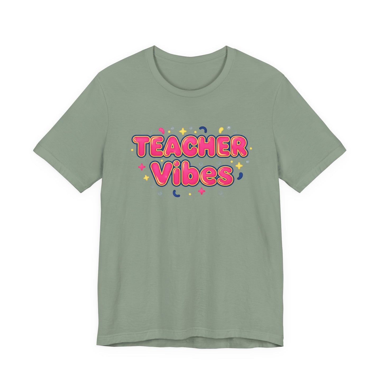 Teacher Vibes Tee | Dopamine Decor, Neon Gradient Squishy Text