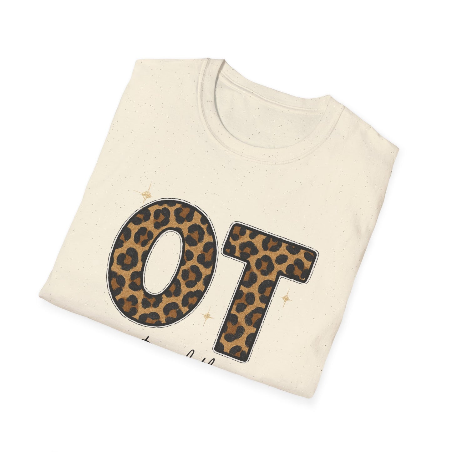 OT Leopard Print Occupational Therapy T-Shirt