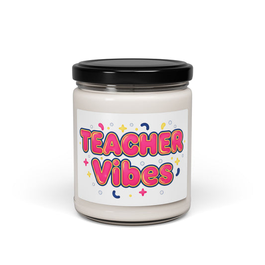 Teacher Vibes Candle | Dopamine Decor, Neon Gradient Soy Candle