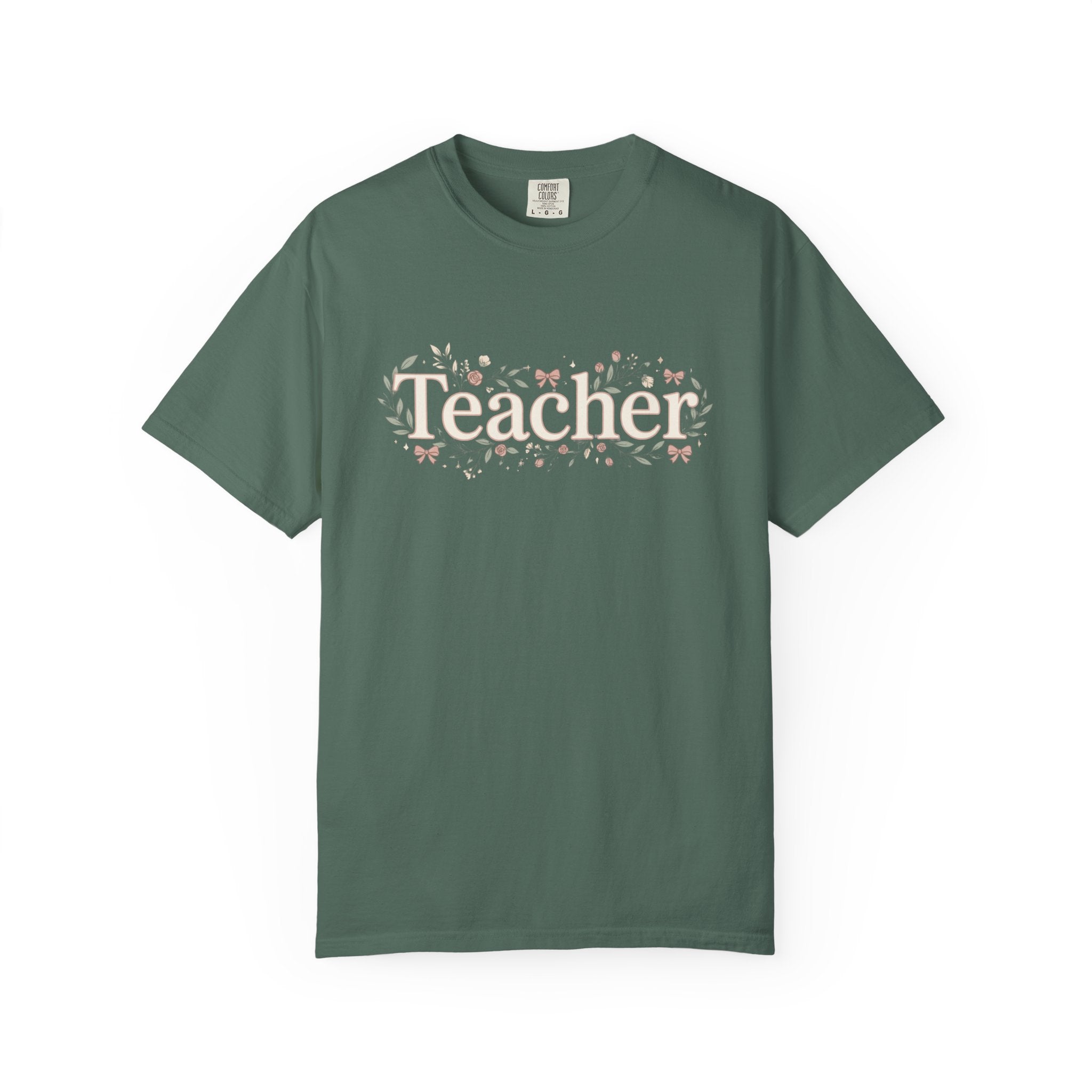 Teacher Floral T‑Shirt