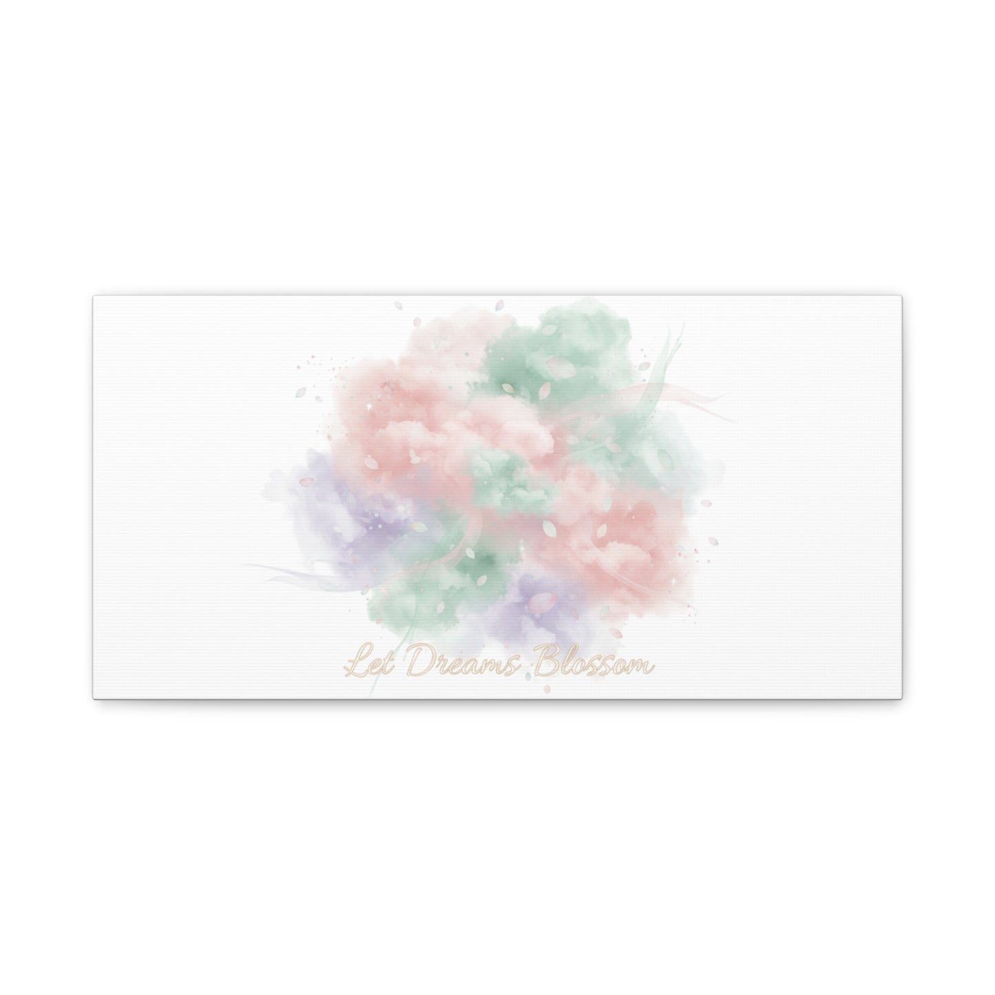 Dreamy Pastel Blossom Canvas | Matte Stretched Wall Art, pastel winter design