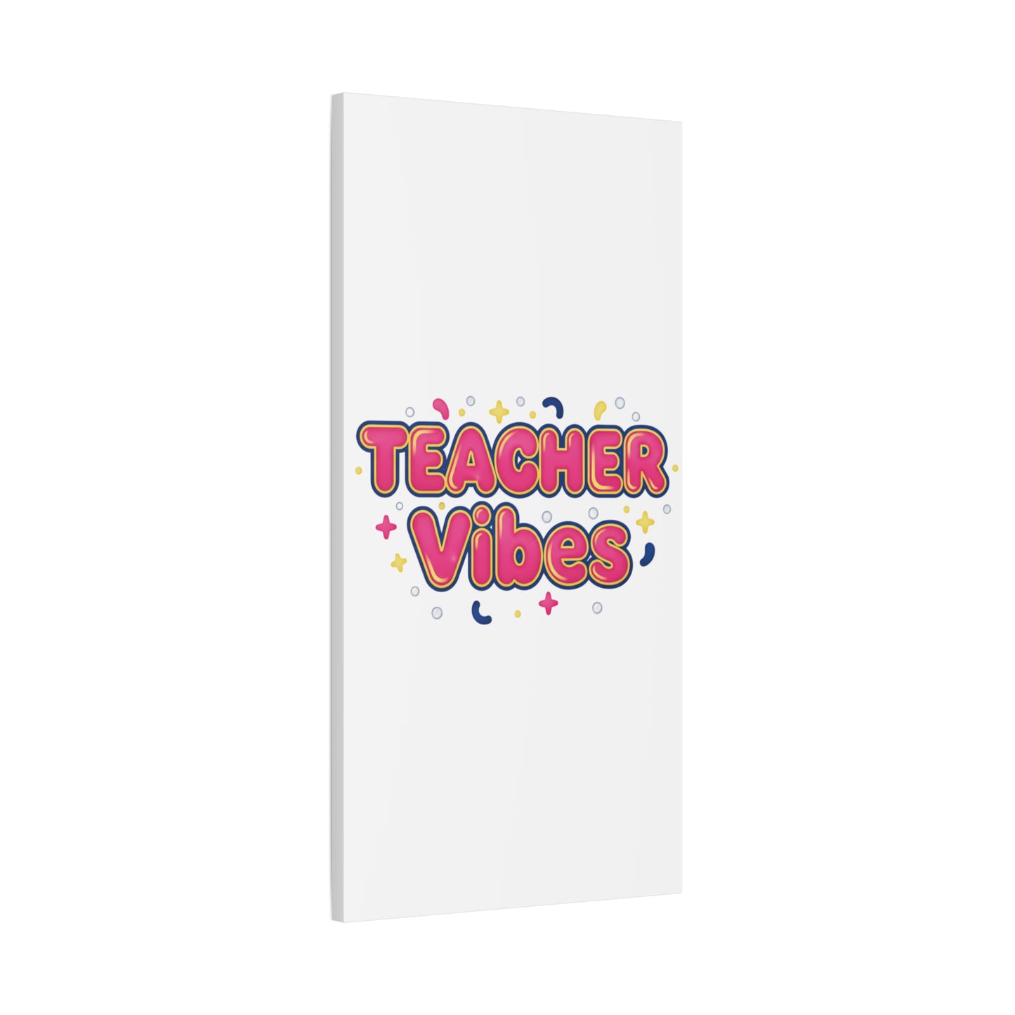 Teacher Vibes Canvas | Dopamine Decor, Neon Gradient Squishy Art