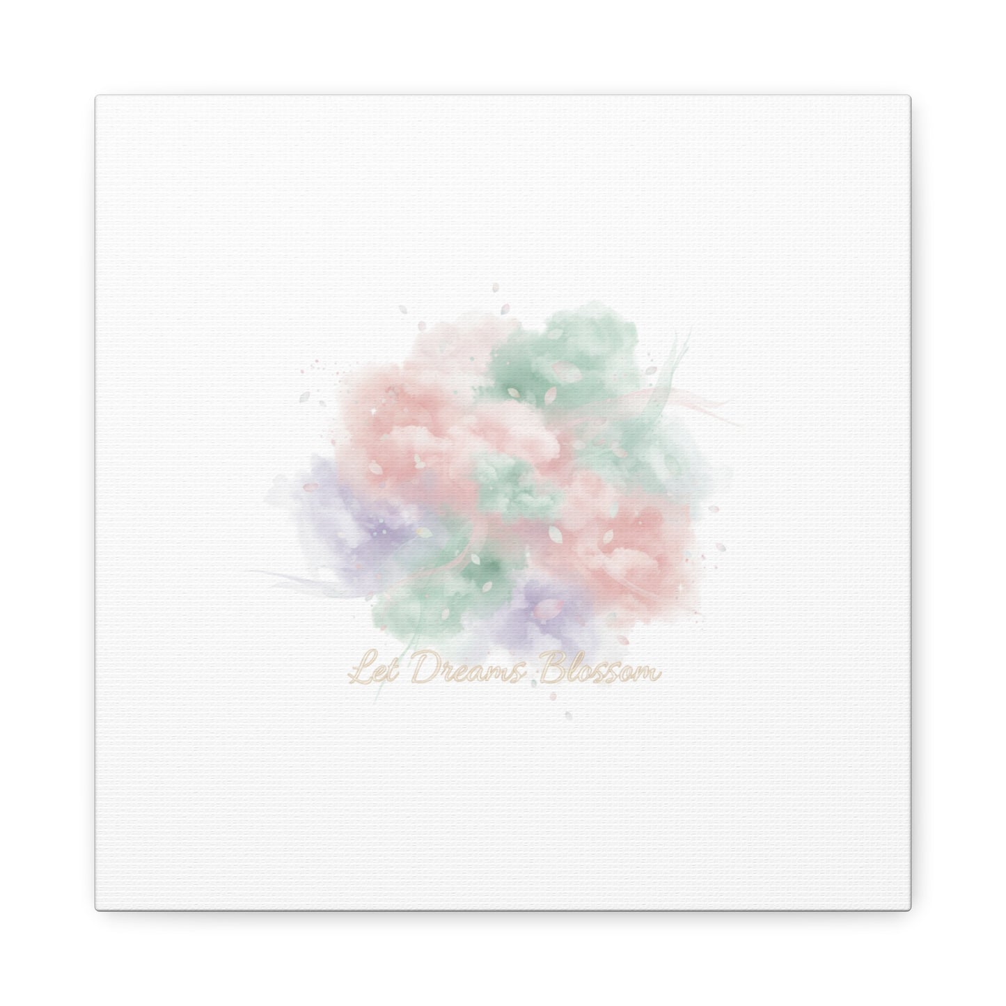 Dreamy Pastel Blossom Canvas | Matte Stretched Wall Art, pastel winter design