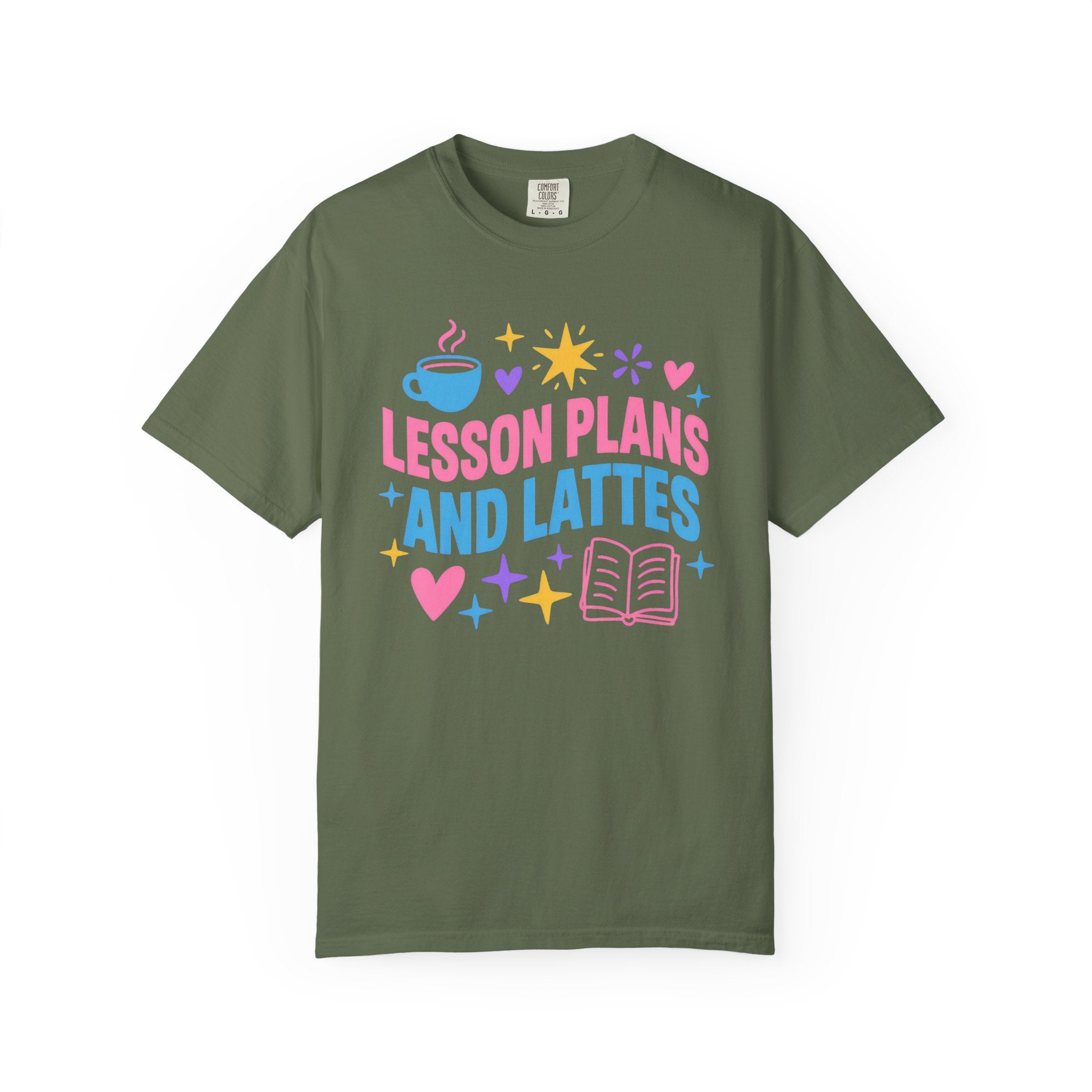 Lesson Plans and Lattes Teacher T-Shirt