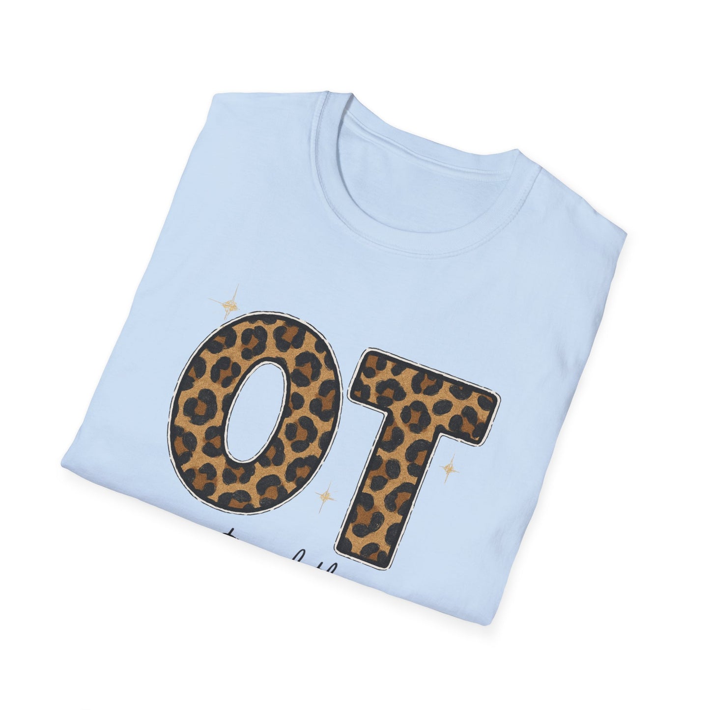 OT Leopard Print Occupational Therapy T-Shirt