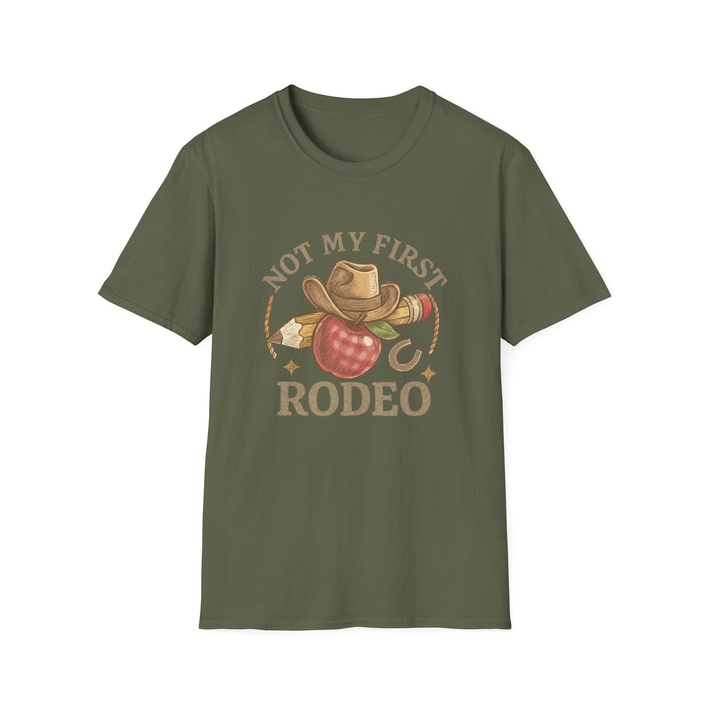 Not My First Rodeo T-Shirt — Vintage Cowboy Rodeo Tee