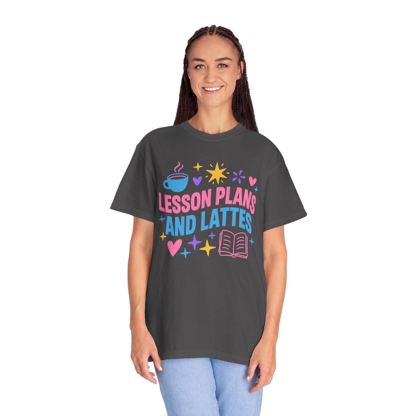 Lesson Plans and Lattes Teacher T-Shirt