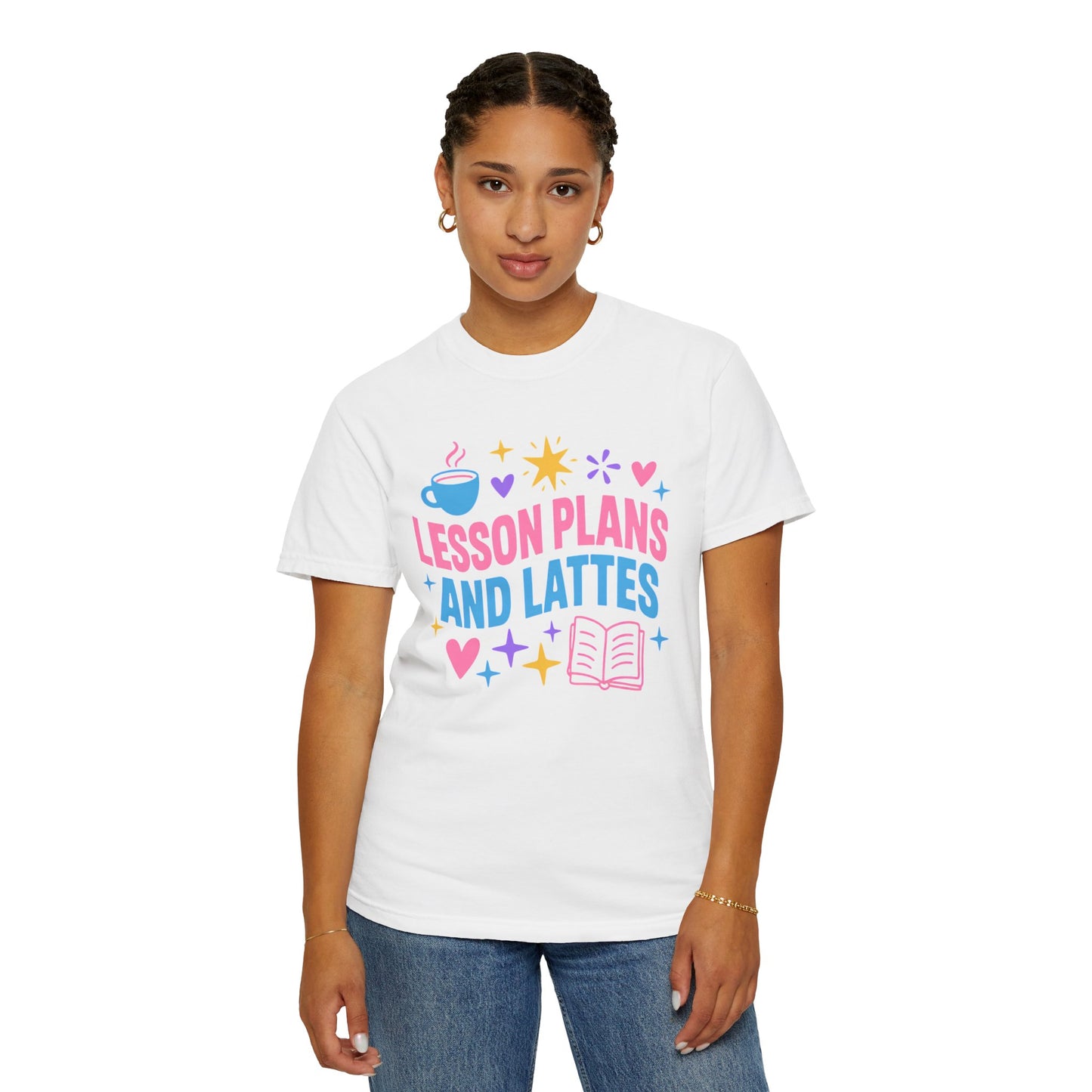 Lesson Plans and Lattes Teacher T-Shirt