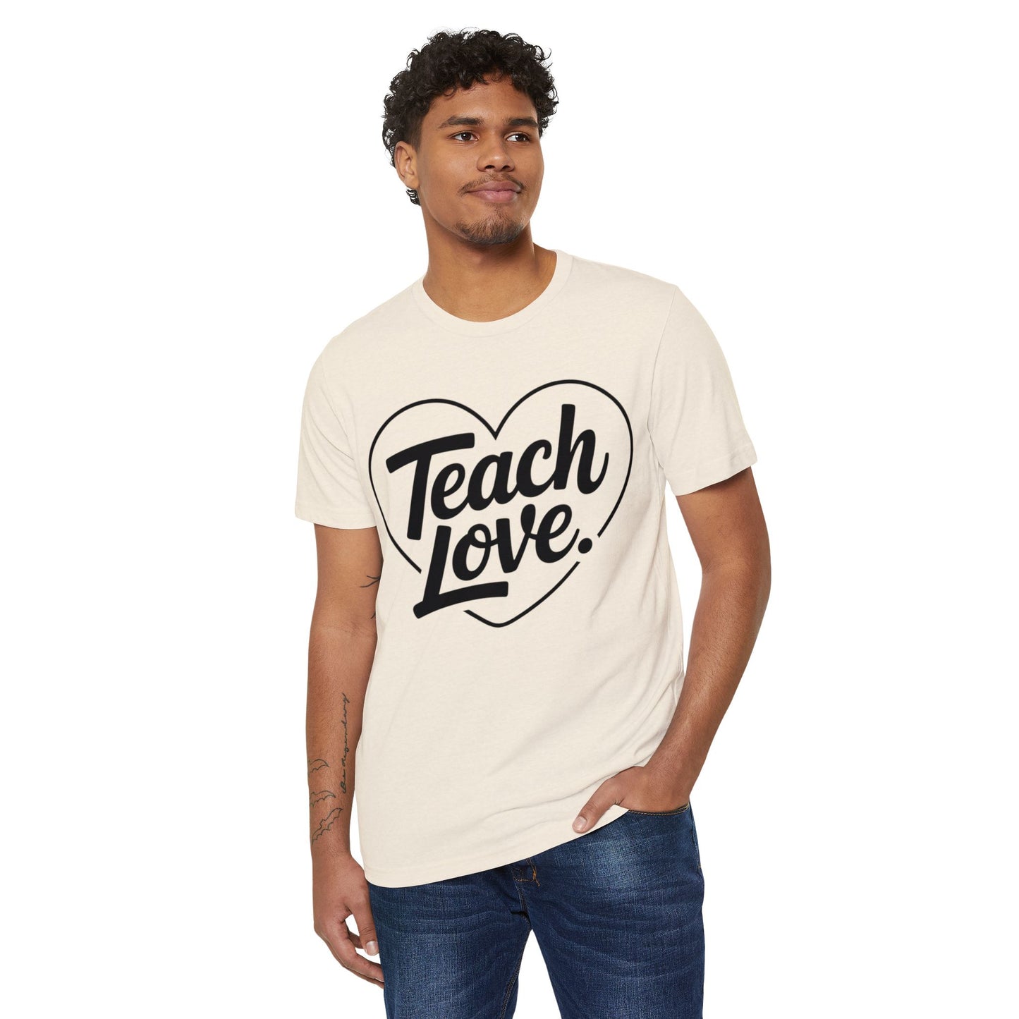 Teach Love T-Shirt — Heart Teacher Appreciation Tee