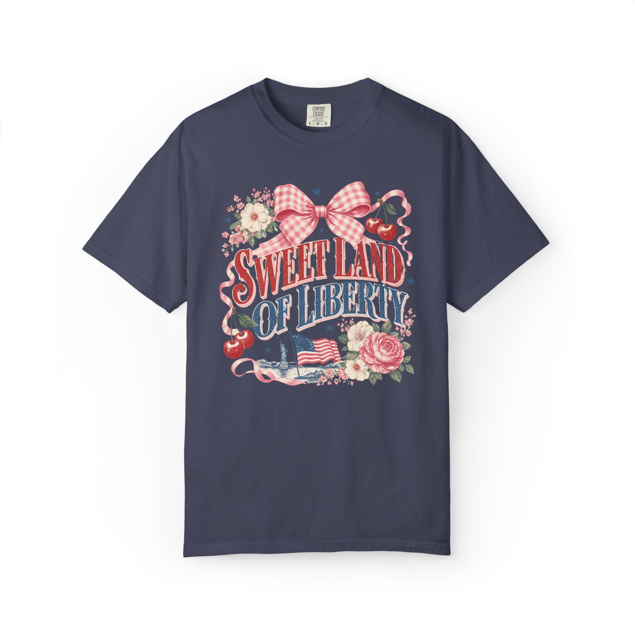 Sweet Land of Liberty  Graphic Tee| Vintage Fourth of July T-Shirt