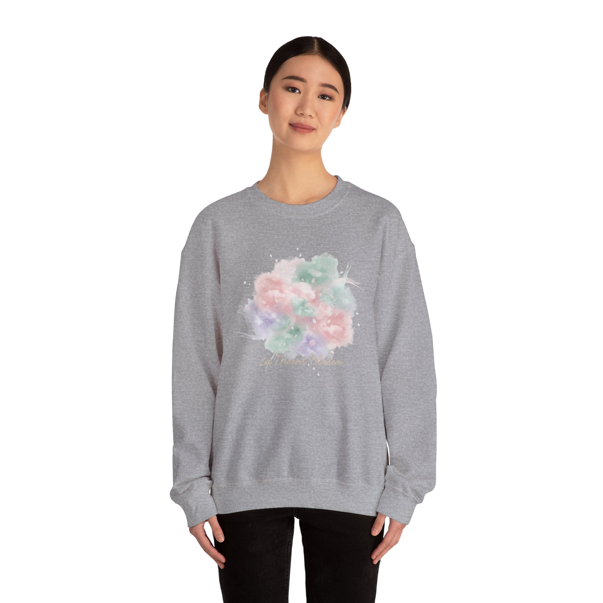 Dreamy Pastel Gradient Crewneck Sweatshirt | pastel winter design, soft spring vibe